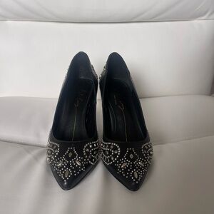 Lola Cruz black studded heels